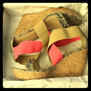 Brand new never wore wedges