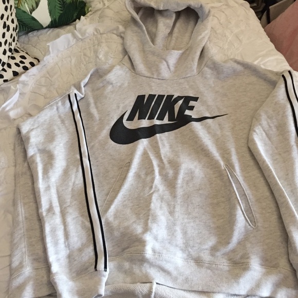 Nike Outerwear - Nike funnel neck retro hoodie pullover sweatshirt