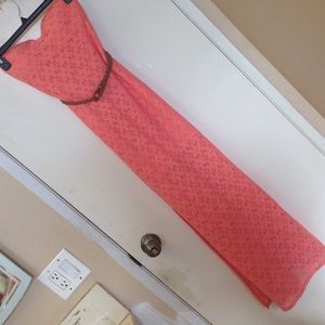 Lace/Crocheted Peach Dress