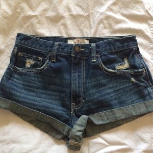 High Waisted Hollister Jean Shorts