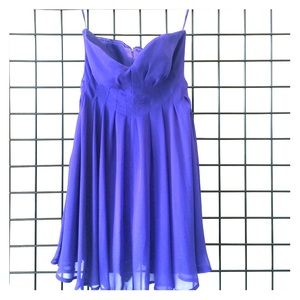 Arden B Strapless Purple Mini Dress Size 4