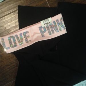 Victoria secret brand new pink yoga boot pants xs