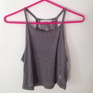 Abercrombie flower back lace tank