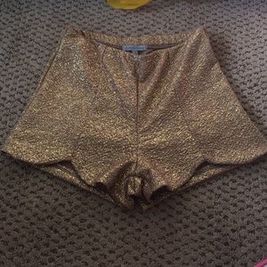 Sparkly Gold Shorts