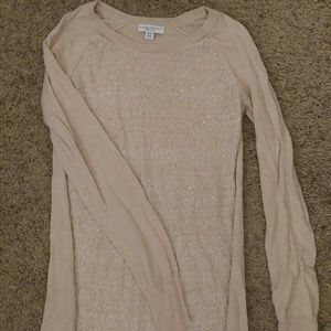 Gold sparkle long sleeve