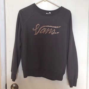 Vans Sweater with Leopard-Printed Label