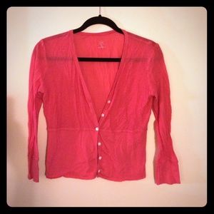 Coral lightweight cardigan