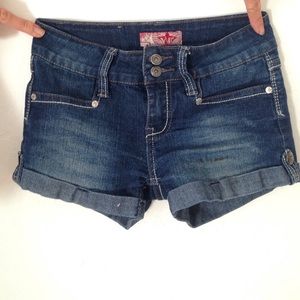 Short denim shorts