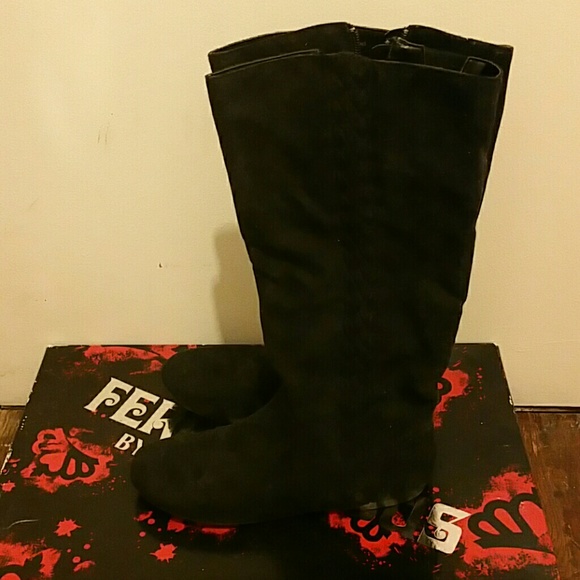 Fergalicious Black Mid-Calf Boot