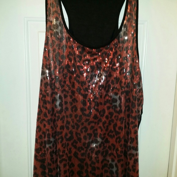 Sparkly racer back tank