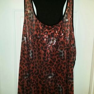 Sparkly racer back tank