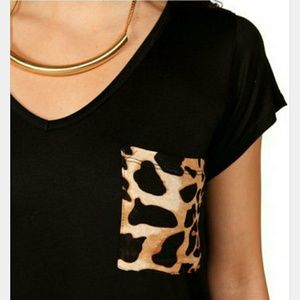 Cheetah pocket tee