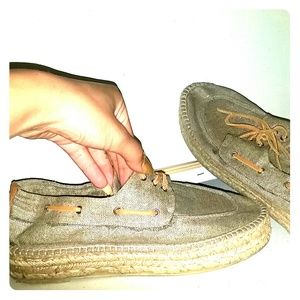 Tory Burch Boat Shoes 10 womens