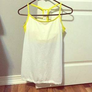 Fabletics mesh tank w/ built in bra