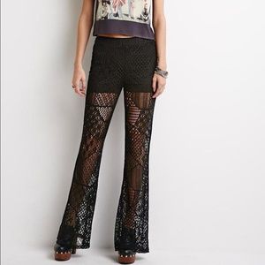 Trade👏🏽Black Laced Hippie Pants