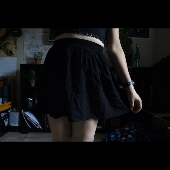 Black Flowy Skirt