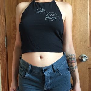 Brandy Melville thinking of pizza halter