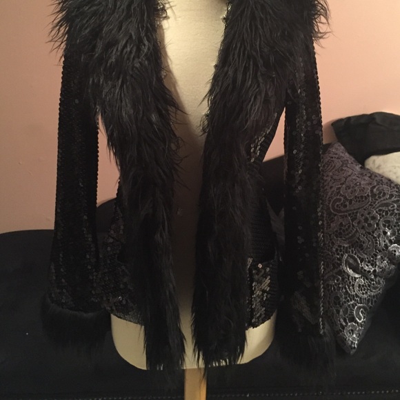 Betsy Johnson sequin jacket