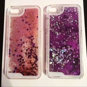 iPhone 5/5s glitter waterfall cases (2)