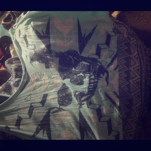 Rue 21 skull tribal high low tank repost