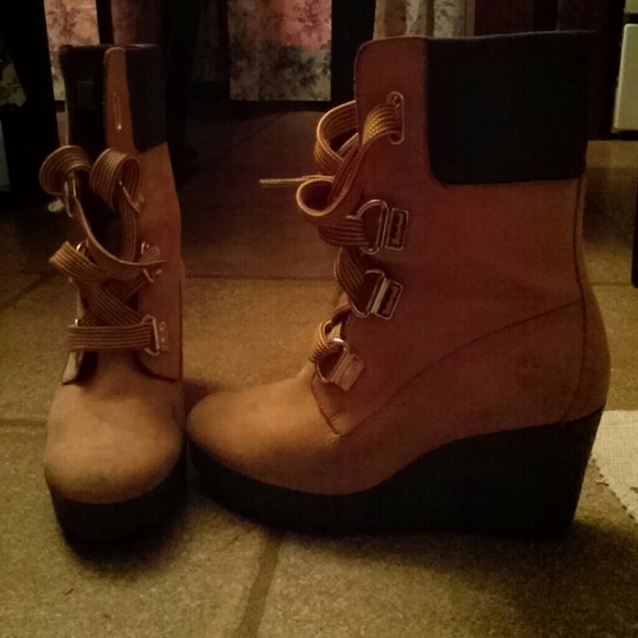 Timberland wedge boots