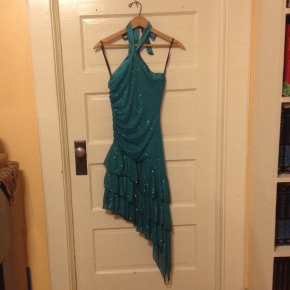 Turquoise homecoming dress