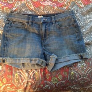 J  Crew stretch denim shorts