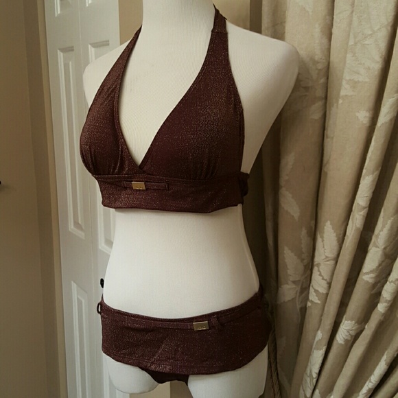 XOXO Eggplant Shimmer Bikini