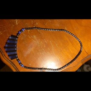 Stone/metal necklace