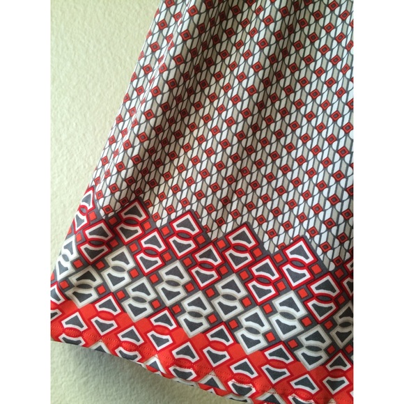 Orange Print Dress NWOT