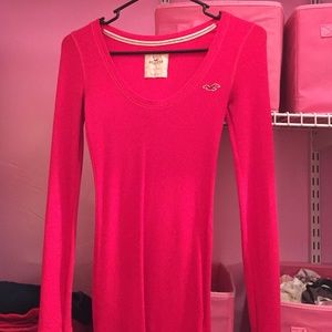 Red/pink ling sleeve shirt