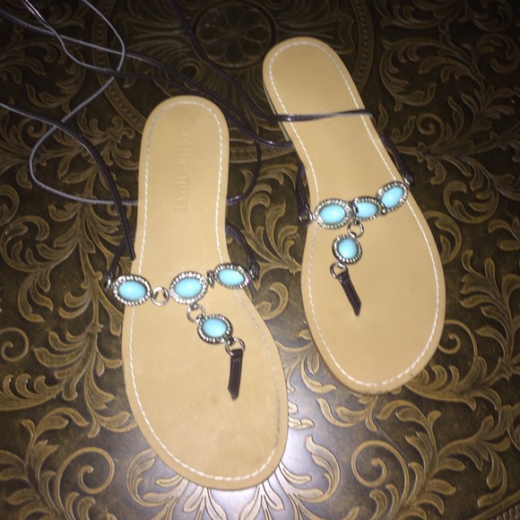 Colin Stewart Jeweled Sandals