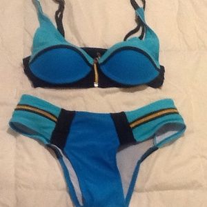 Zip up bathing suit