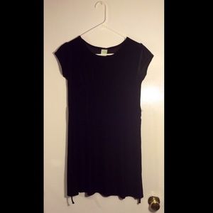 Black velvet dress