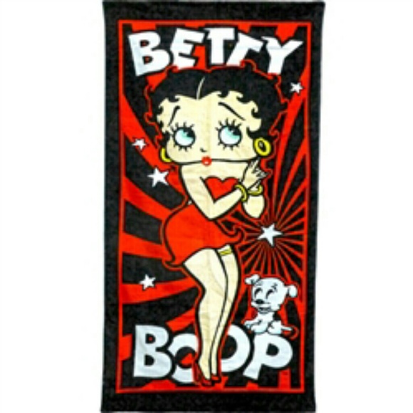 Betty Boop and Pudgy Beach Towel