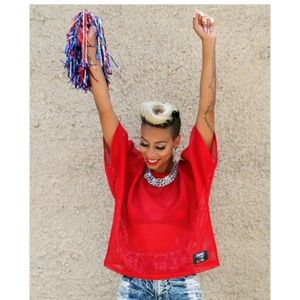 She Red Football Jersey