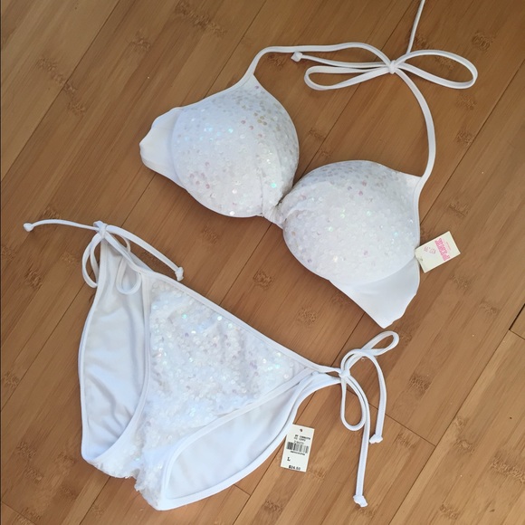 NWT PINK swimsuit bikini set!