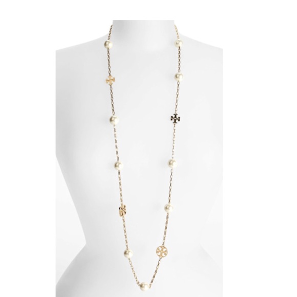 ISO Tory Burch logo necklace