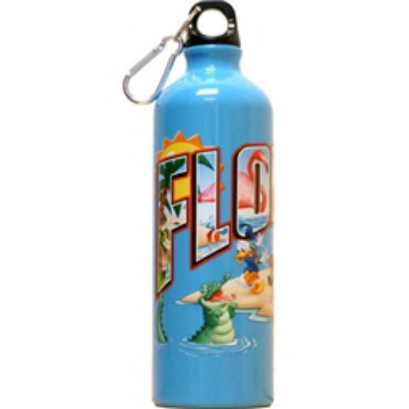 Florida Postcard Mickey Aluminum Water Bottle - Picture 2 of 3