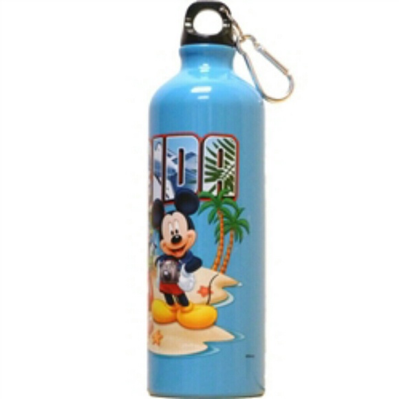 Florida Postcard Mickey Aluminum Water Bottle - Picture 3 of 3