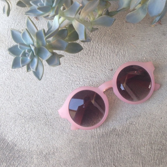 Pink Round Sunglasses