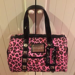 Betsy Johnson purse and makeup case