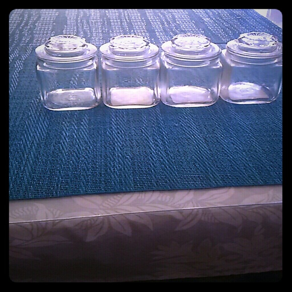 Cute glass craft jars