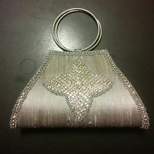 Silver bangle clutch