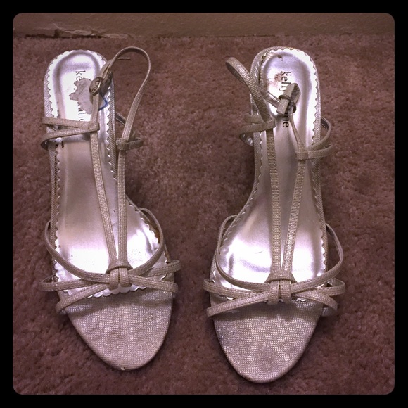 Kate&kelly silver heels.