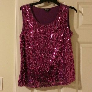 Pink Sequence Tank