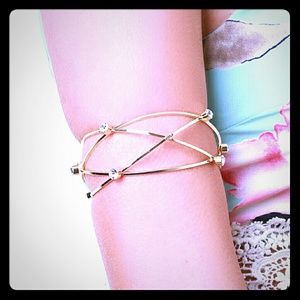 Gold Atomic Arm Cuff