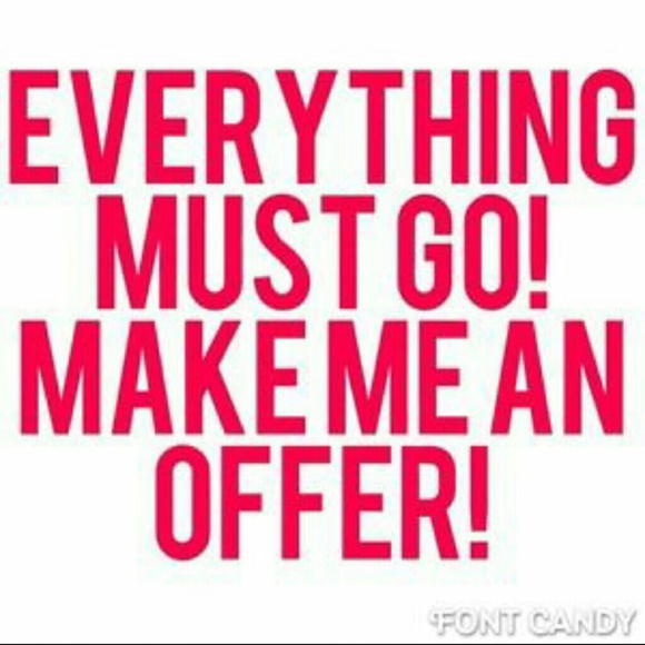 All reasonable offers will be accepted.