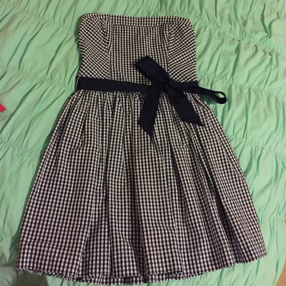 Abercrombie Gingham tube Dress size- M
