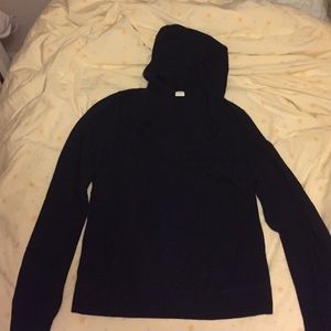 Hoodie sweater in navy